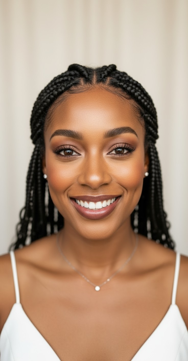 After Medium Knotless Box Braids